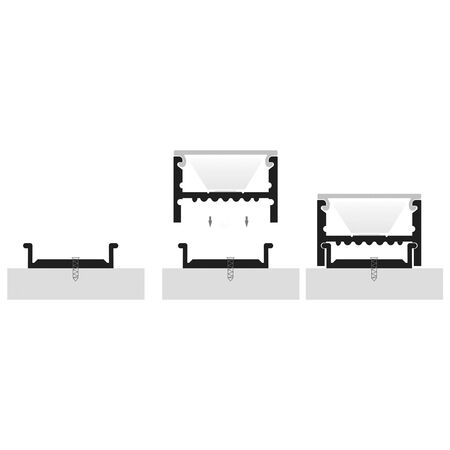 Shallow Square Aluminium Profile