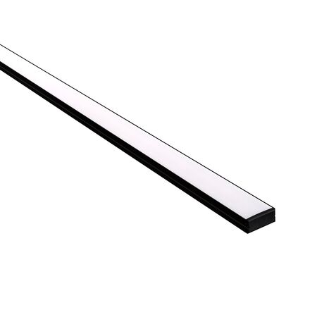 Black Shallow Square Aluminium Profile