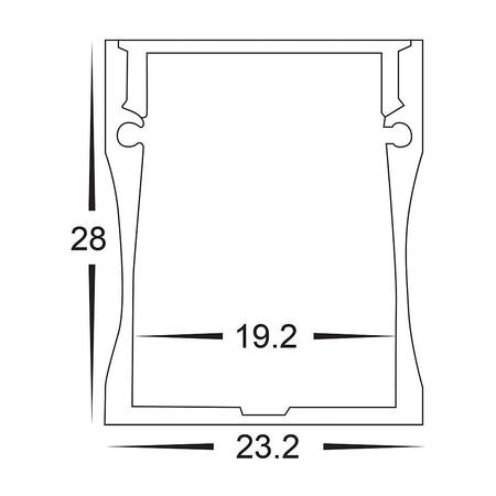 Deep Square Aluminium Profile