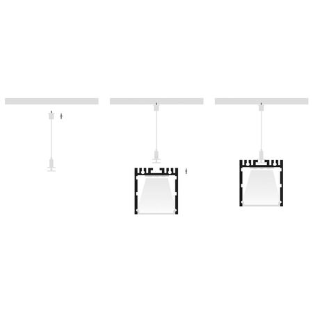 Black Deep Square Aluminium Profile