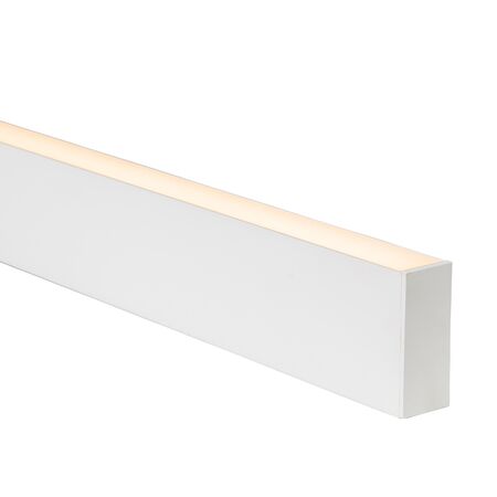 White Deep Square Aluminium Profile