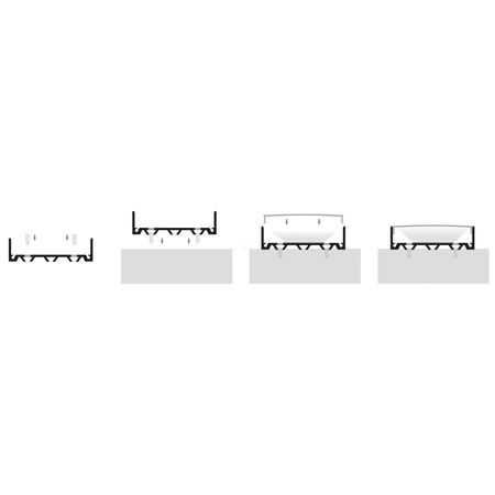 Shallow Square Aluminium Profile