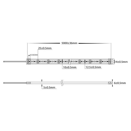19.2w IP67 LED Strip 3000k
