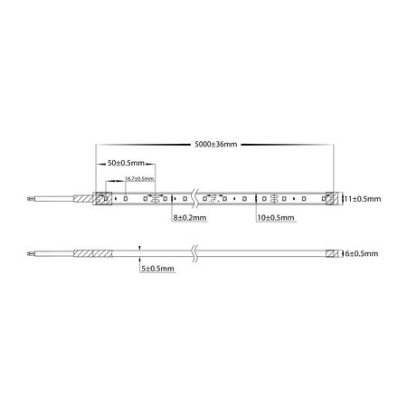 4.8w IP67 LED Strip Blue
