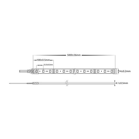 7.2w IP67 RGB LED Strip