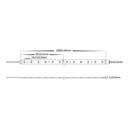 14.4w IP20 LED Strip 4000k