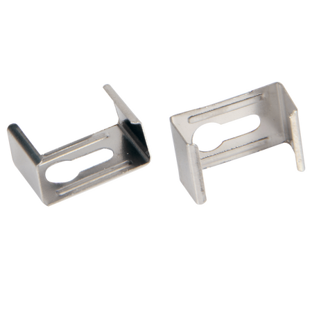 White Shallow Square Aluminium Profile