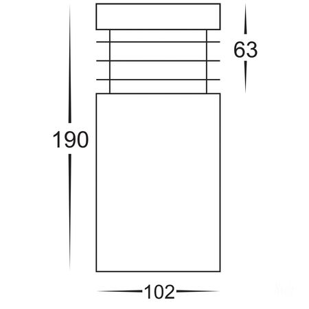 Mini Black TRI Colour LED Bollard Light