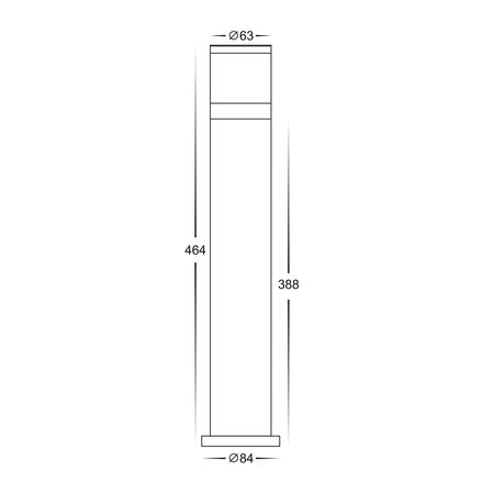 Highlite Black LED Bollard Light