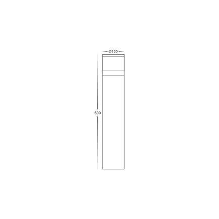Highlite Black LED Bollard Light