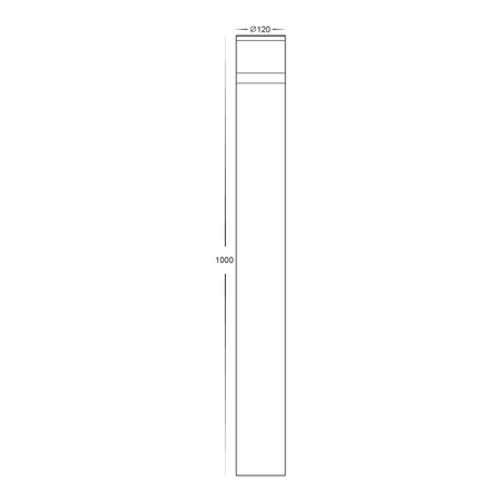 Highlite Black LED Bollard Light
