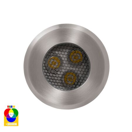 Split 316 Stainless Steel 3w RGBW LED Inground Light