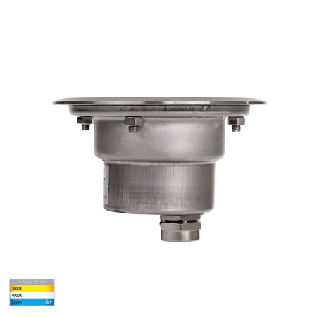 Split 316 Stainless Steel TRI Colour 3w LED Inground Light