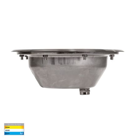 Split 316 Stainless Steel TRI Colour 12w LED Inground Light