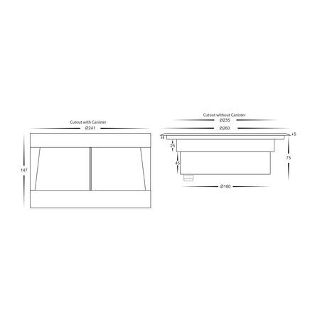 Split 316 Stainless Steel 18w RGBW LED Inground Light