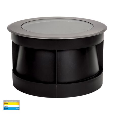 Split 316 Stainless Steel TRI Colour 18w LED Inground Light