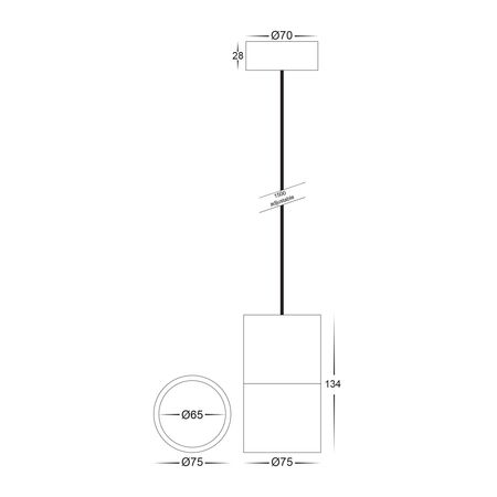 Nella White 7w LED Pendant