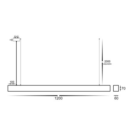 Proline 6070 Aluminium LED Pendant