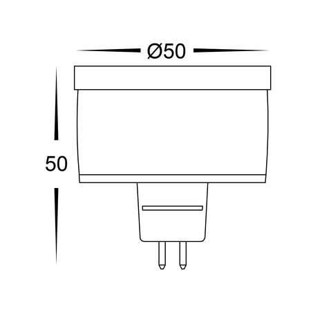 Red 12v DC 5w MR16 LED Globe