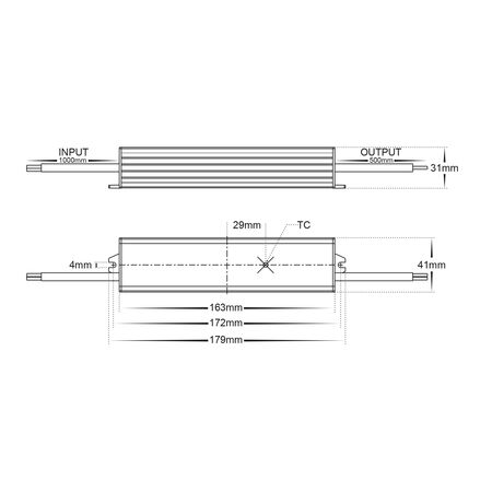 60w Weatherproof LED Driver