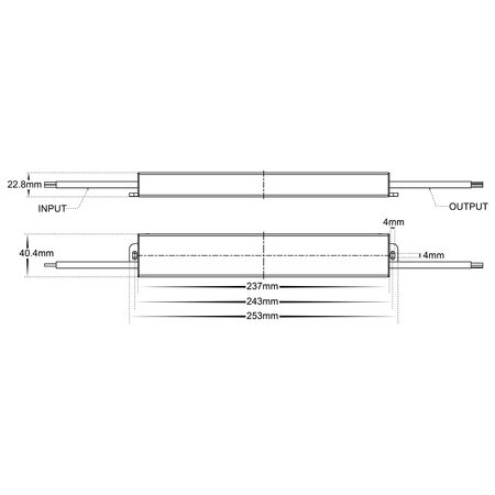 60w Slimline Weatherproof LED Driver