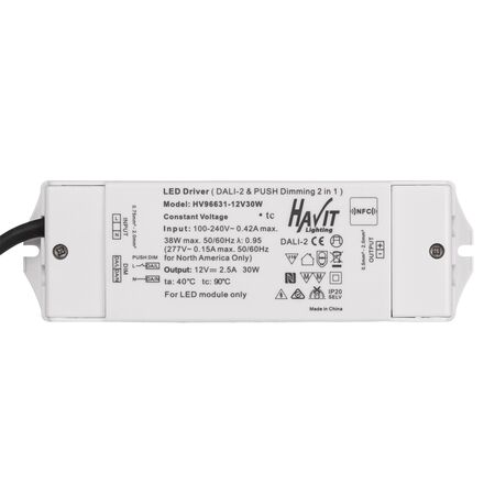 30W Dali 2 + Push Dim Dimmable LED Driver
