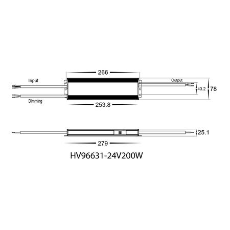 200W Dali 2 + Push Dim Dimmable LED Driver