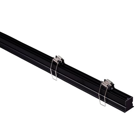 Deep Black Recessed Anti Glare Winged Aluminium Profile