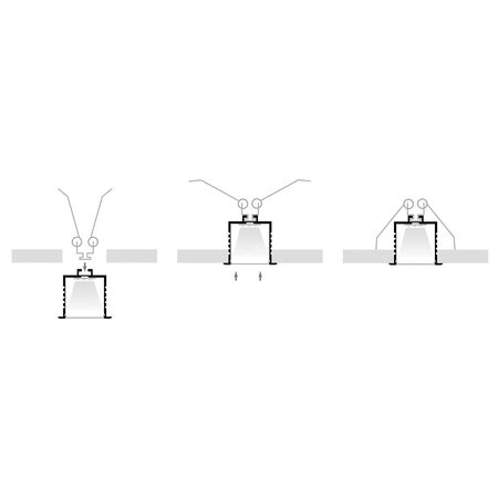 Deep Square Recessed Winged Aluminium Profile