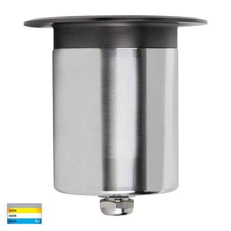 Ollo Graphite Coloured Brass TRI Colour LED Wall or Inground Light