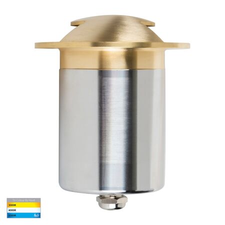 Viale Brass TRI Colour LED Double Driveway Light