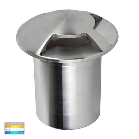 Viale 316 Stainless Steel TRI Colour LED Triple Driveway Light