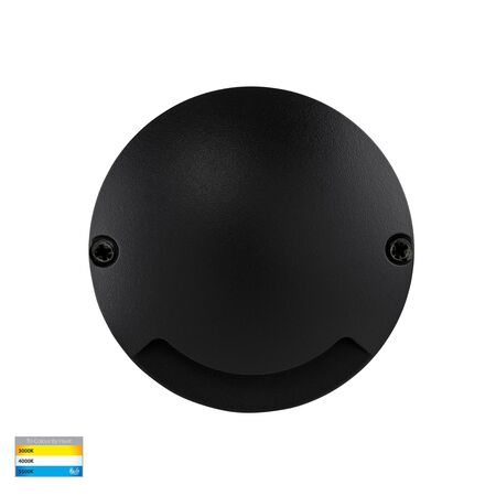 Dome Black Aluminium One Way LED Deck Lights