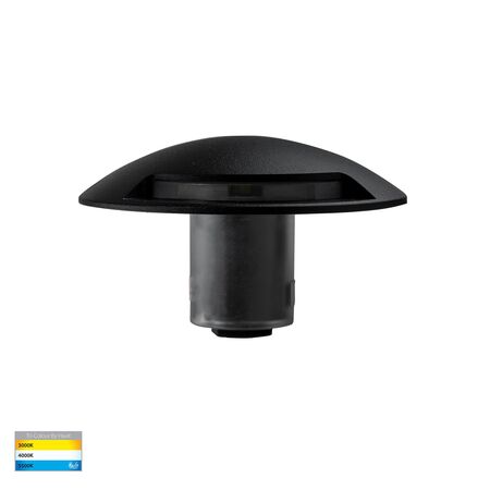 Dome Black Aluminium One Way LED Deck Lights