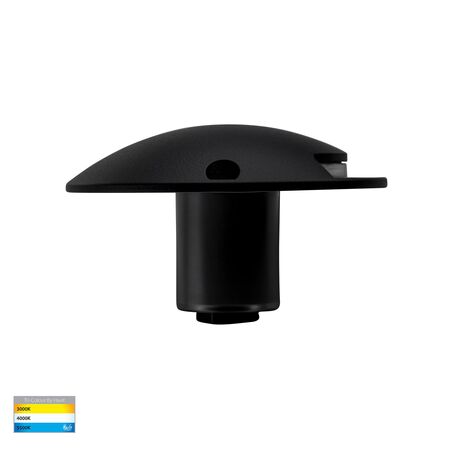 Dome Black Aluminium One Way LED Deck Lights