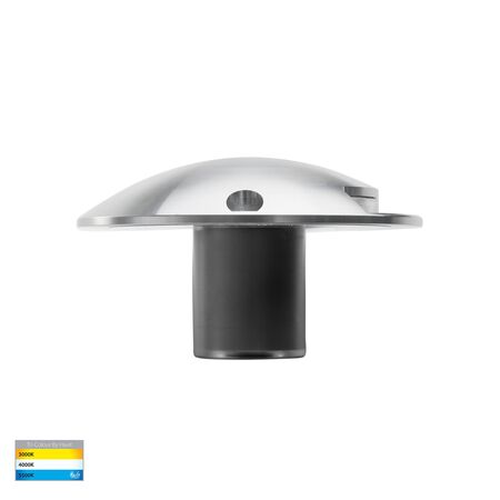 Dome Silver Aluminium LED One Way Deck Lights