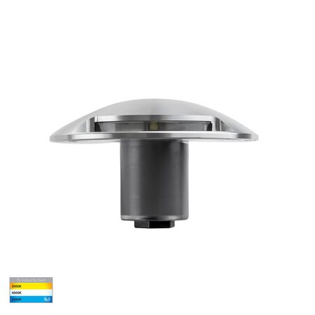Dome Silver Aluminium LED One Way Deck Lights
