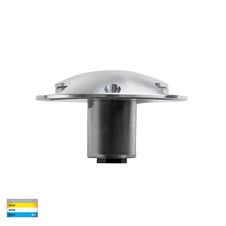 Dome Silver Aluminium LED Two Way Deck Lights