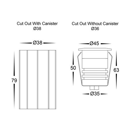 Dek 316 Stainless Steel LED Deck or Inground Light