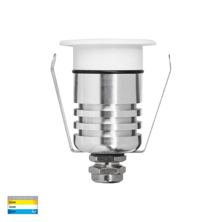 Brillo White Aluminium LED Wall or Inground Light