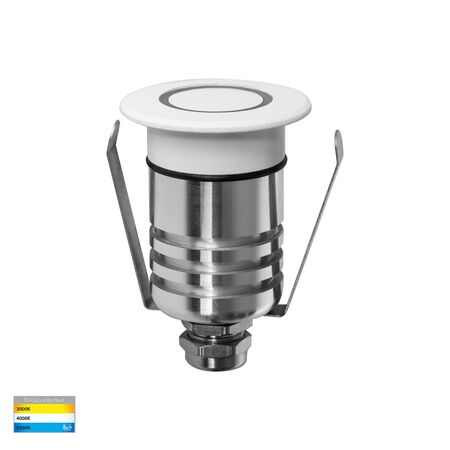 Brillo White Aluminium LED Wall or Inground Light