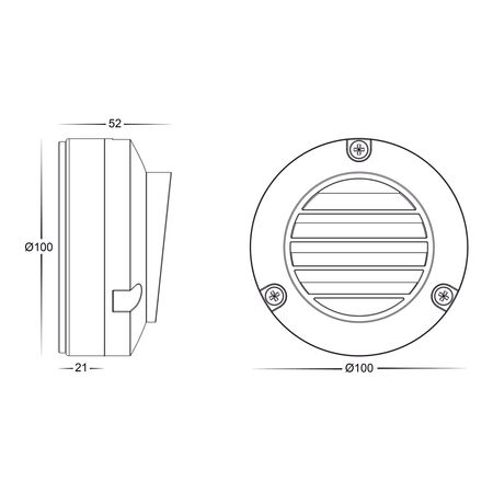 Pinta 316 Stainless Steel Louvered Step Lights