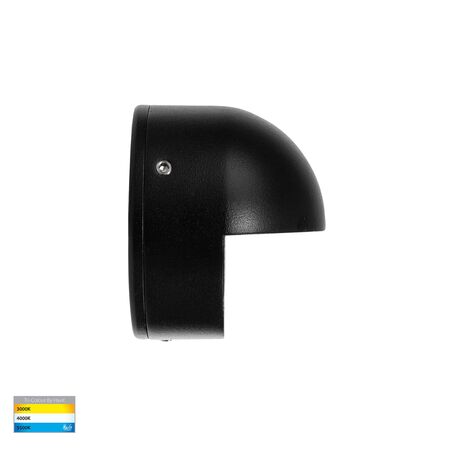 Veko Black Step Lights with Eyelid