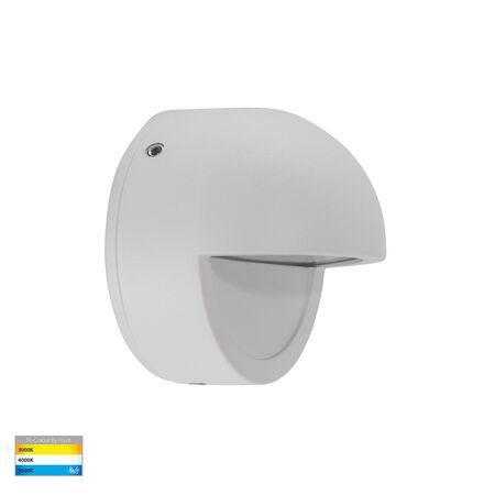 Veko White Step Lights with Eyelid