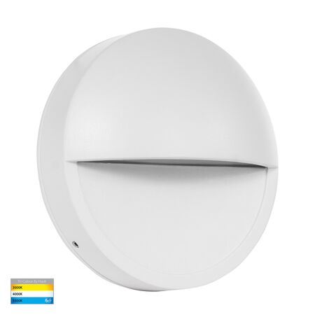 Veko White Step Lights with Eyelid