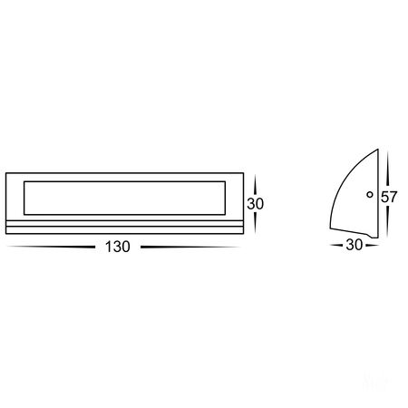 Taso 3.5w White TRI Colour LED Step Light