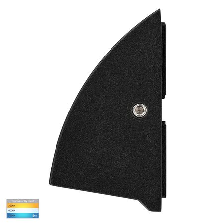 Taso 6w Black TRI Colour LED Step Light