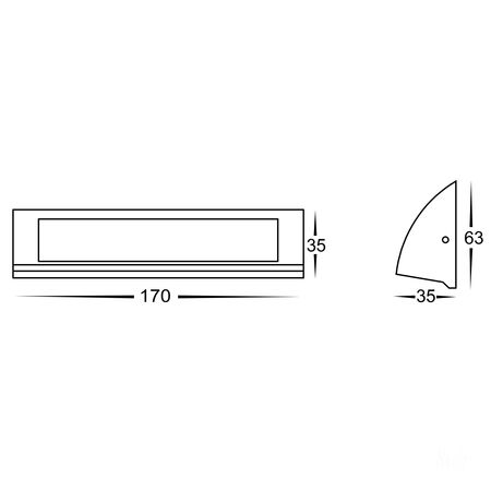 Taso 6w Silver TRI Colour LED Step Light