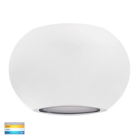 Cara White Up & Down Wall Light
