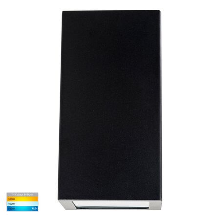 Taper Black TRI Colour LED Wedge Wall Light